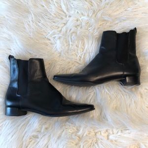 Ann Taylor Vibram Black Booties
